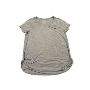 Masters Tech Active Women's Blue Striped Short Sleeve T-Shirt Sz large